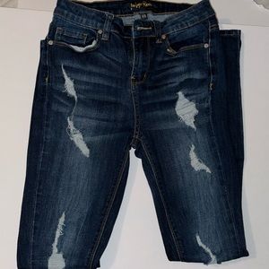 Indigo Rein High Rise Distressed Jeans